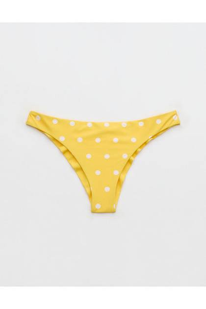 Aerie | Smiley® Happy Cheeks Bikini Bottom Yellow Infusion