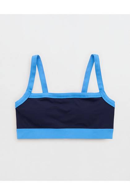 OFFLINE By Aerie Real Me XTRA Colorblock Sports Bra Royal Navy