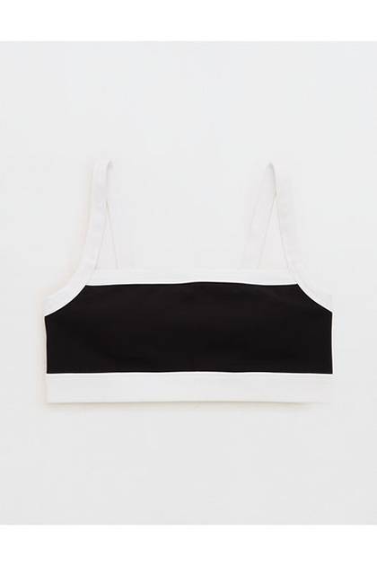 OFFLINE By Aerie Real Me XTRA Colorblock Sports Bra True Black
