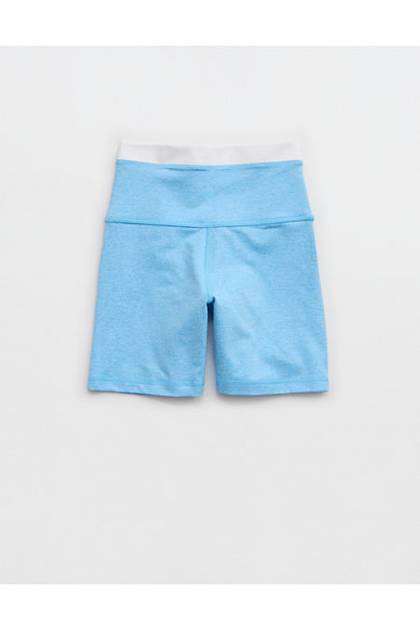 OFFLINE By Aerie The Hugger High Waisted 5" Colorblock Bike Short Moody Blues