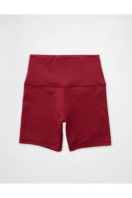 OFFLINE By Aerie The Hugger High Waisted 5" Bike Short Deep Cherry
