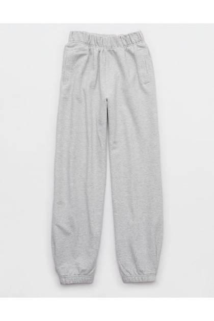 Aerie Pleated Jet Setter Jogger Medium Heather Gray