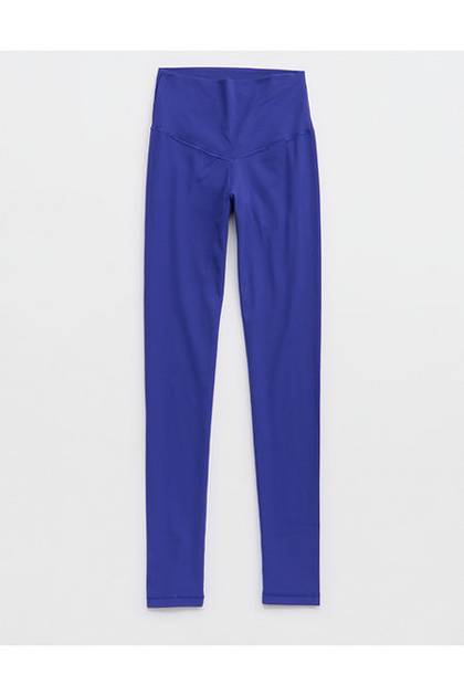 OFFLINE By Aerie Real Me XTRA High Waisted Ribbed Legging Deep Cobalt