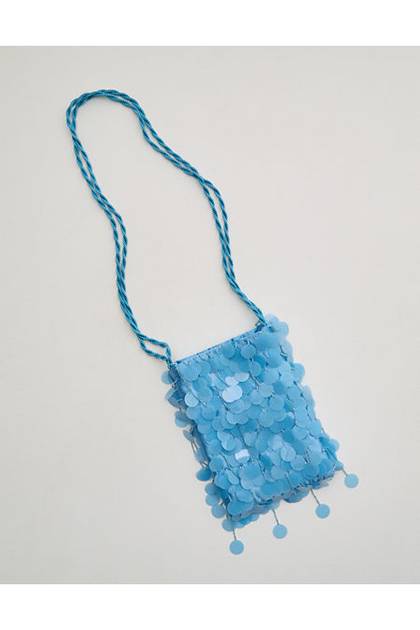 Aerie Sequin Bag Moody Blues