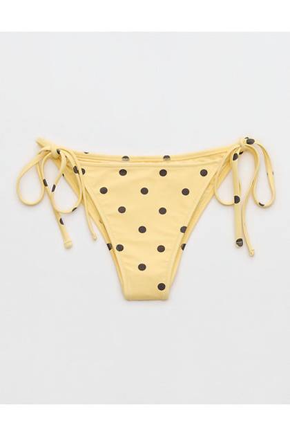 Aerie Cheekiest Side Tie Bikini Bottom Citron