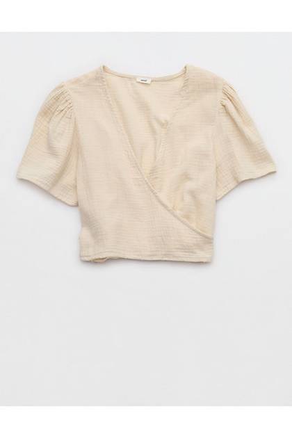 Aerie Day-Off Wrap Top Cake Batter