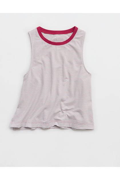 Aerie Dream Jersey Pajama Tank Top Pebble