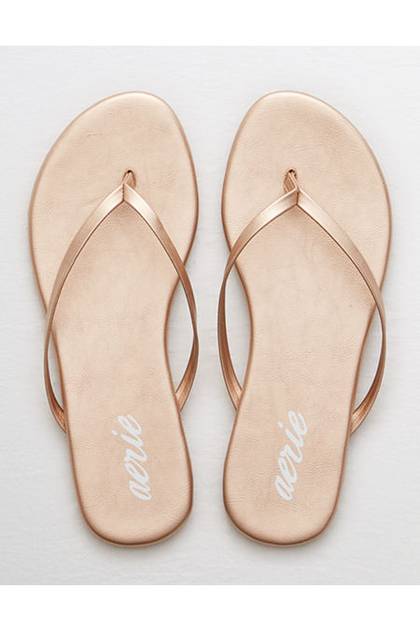 Aerie Flip Flop Rose Gold
