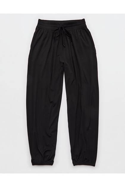 OFFLINE By Aerie Real Me Baggy Jogger True Black
