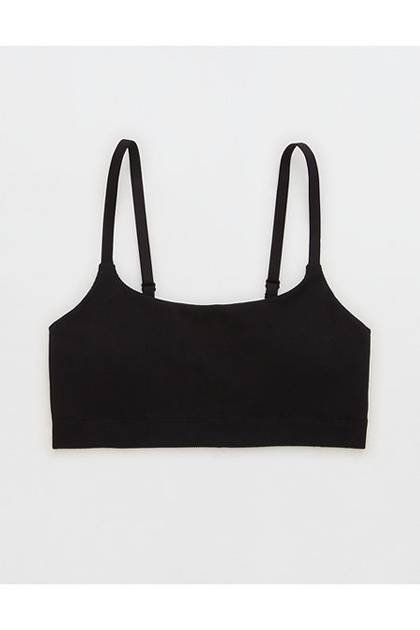 Superchill Seamless Padded Scoop Bralette True Black