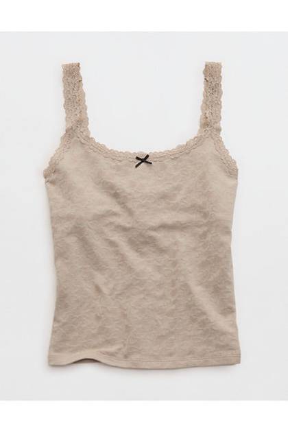 Superchill Cotton Heart Jacquard Tank Top Stone Harbor