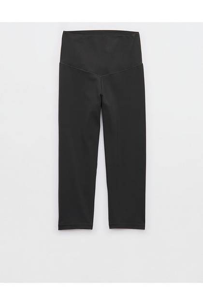 OFFLINE By Aerie Real Me XTRA High Waisted Capri Smoked Gray