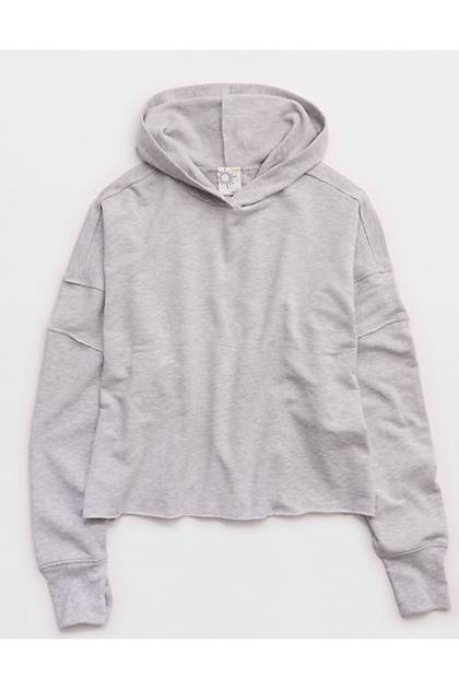 OFFLINE By Aerie OTT Hoodie Medium Heather Gray
