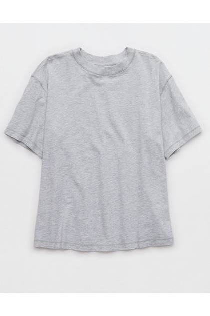 Aerie Relaxed T-Shirt Medium Heather Gray