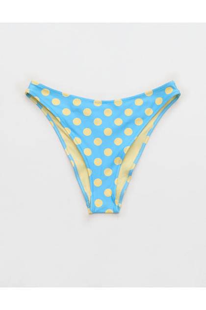 Aerie Mid Rise Cheeky Bikini Bottom Blooming Bright Blue