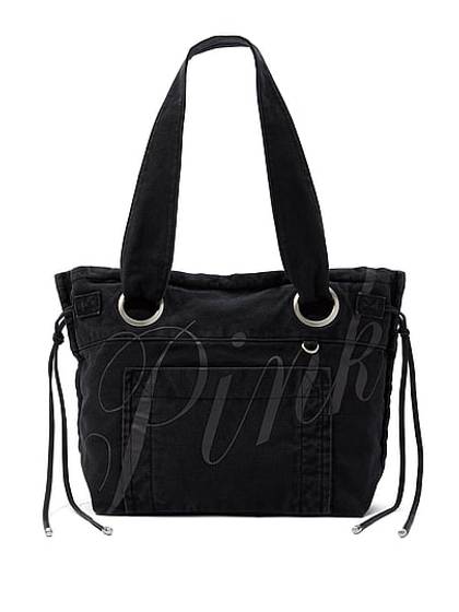Canvas Flat-Bottom Tote Bag