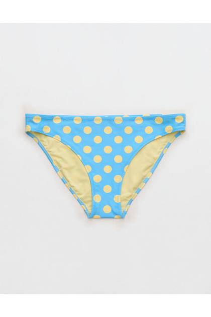 Aerie Full Coverage Bikini Bottom Blooming Bright Blue