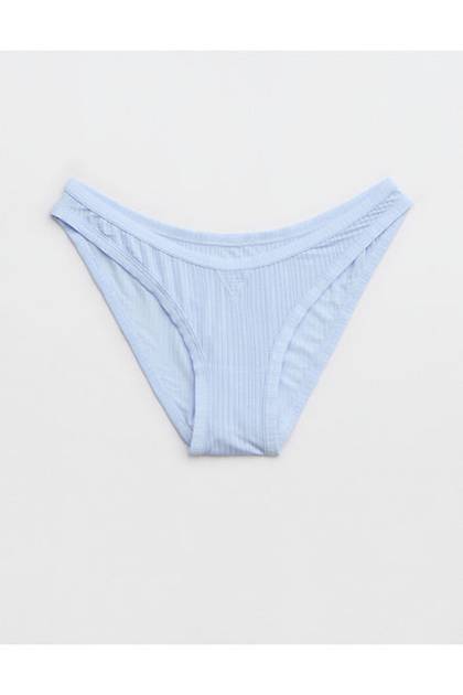 Superchill Modal Rib Bikini Underwear Eyelet Blue