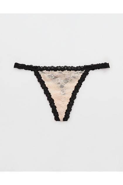Show Off Vintage Lace String Thong Underwear Sandbar
