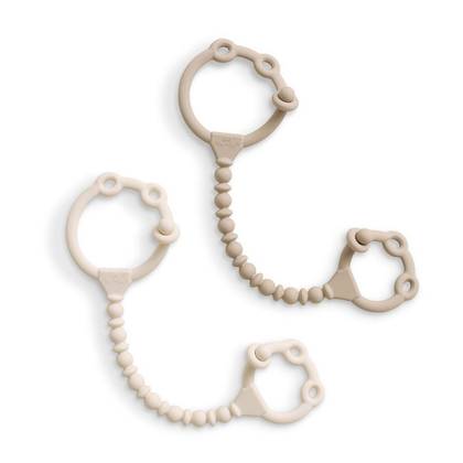Itzy Ritzy Beaded Toy Straps - 2pk: Silicone, BPA-Free, Pacifier Clips