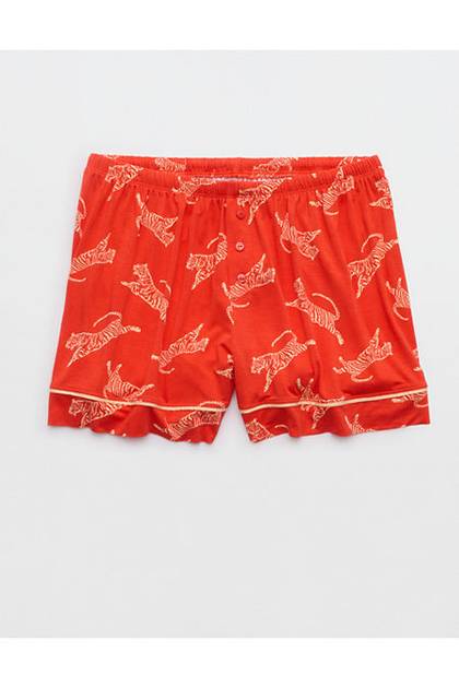 Aerie Real Soft® Pajama Boxer Orange Flare