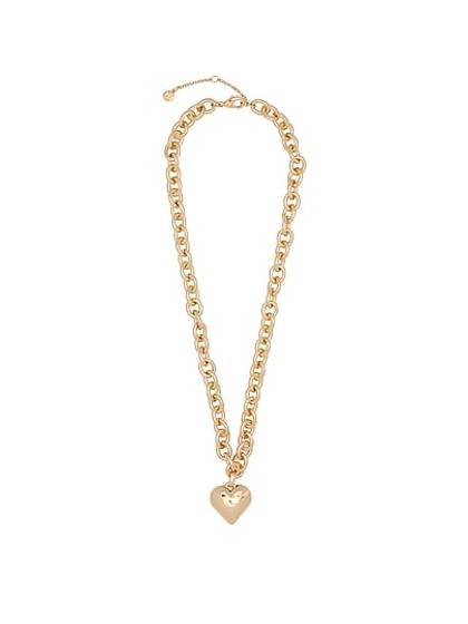 Puffed Heart Pendant Necklace