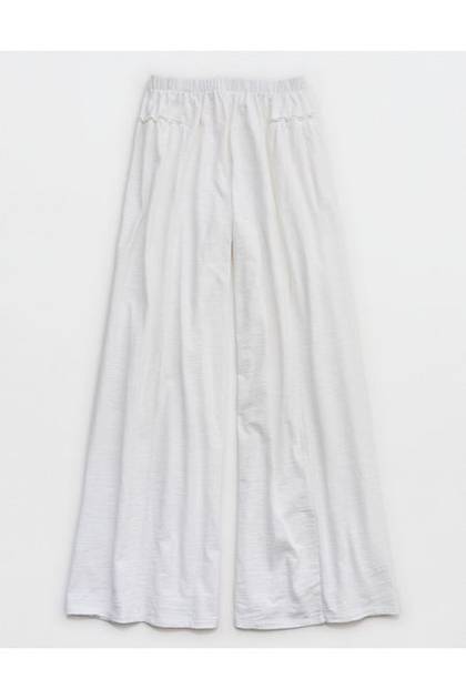 Aerie Happiest Wide Leg Pant White