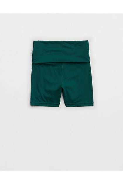 OFFLINE By Aerie Real Me XTRA Foldover 3" Bike Short Jade