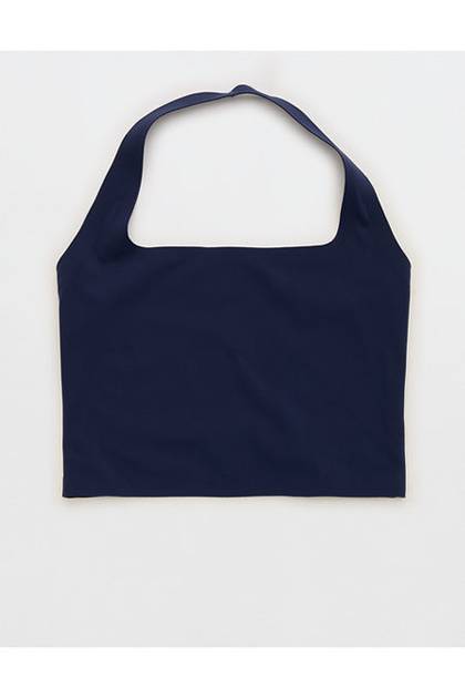 SMOOTHEZ Halter Tank Top Navy