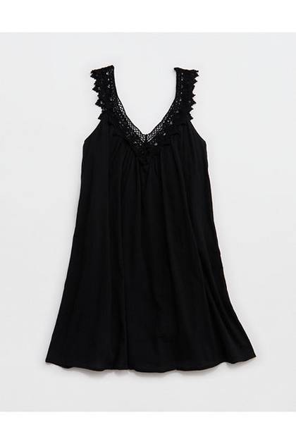 Aerie Cabana Nightie True Black