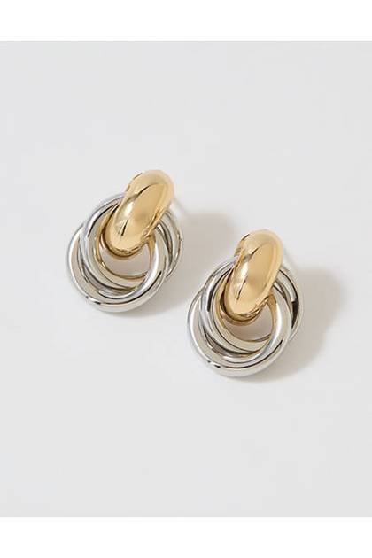 Aerie Door Knocker Earrings Multi