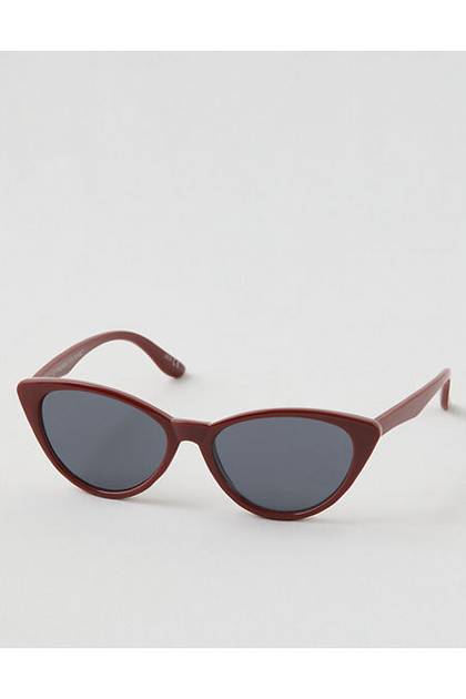 Aerie Meow Sunglasses Maroon