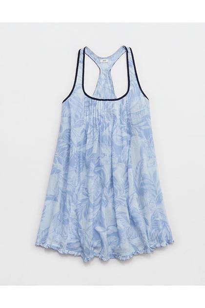 Aerie Swingy Dress Monaco Blue