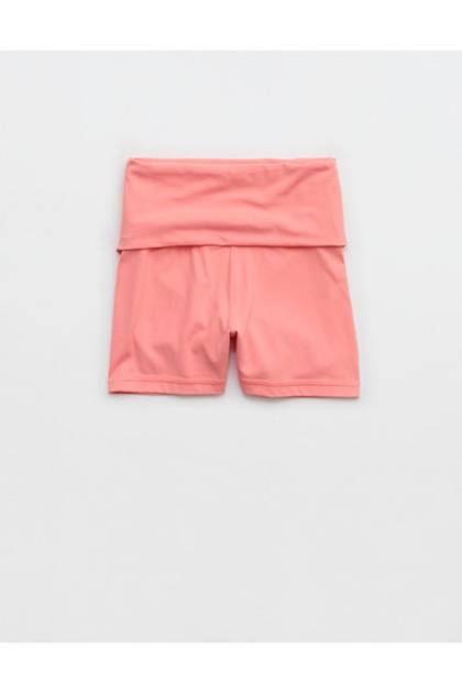 OFFLINE By Aerie Real Me XTRA Foldover 3" Bike Short Wild Peach