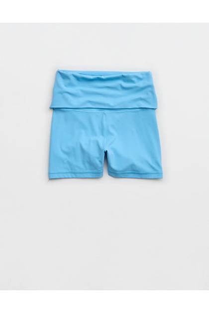 OFFLINE By Aerie Real Me XTRA Foldover 3" Bike Short Moody Blues
