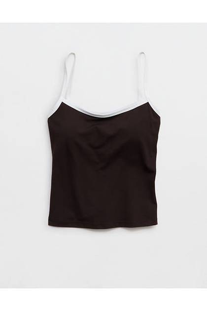 OFFLINE By Aerie Real Me XTRA Cami Tank Top Deep Earth