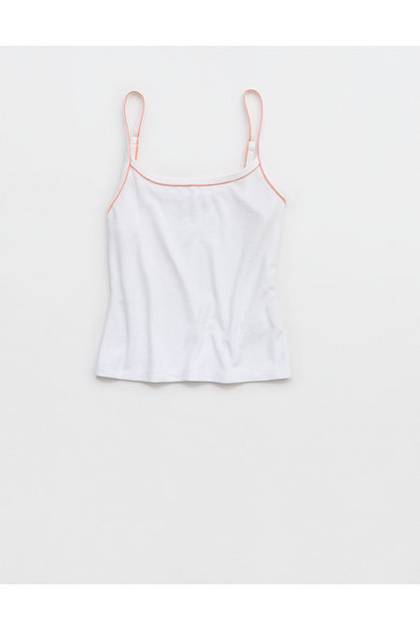 Aerie Real Hot Terry Tank Top White