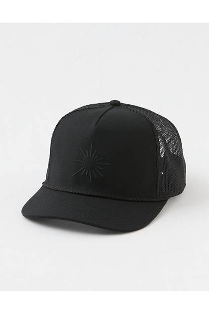 OFFLINE By Aerie Roped Trucker Hat True Black