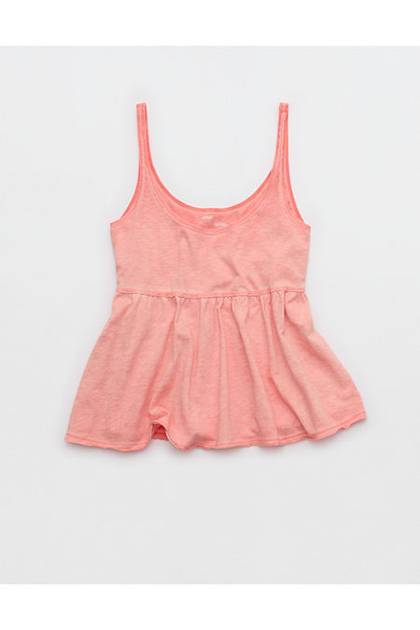Aerie Happiest Tunic Tank Top Wild Peach