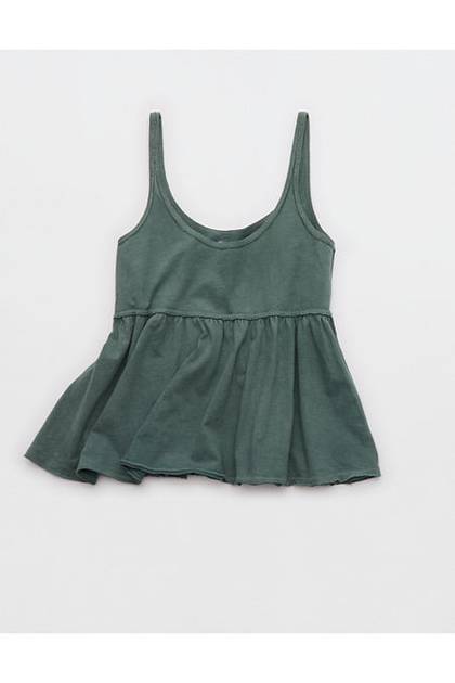 Aerie Happiest Tunic Tank Top Royal Palm