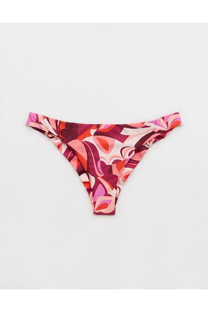 Aerie Happy Cheeks Bikini Bottom Orange Flare