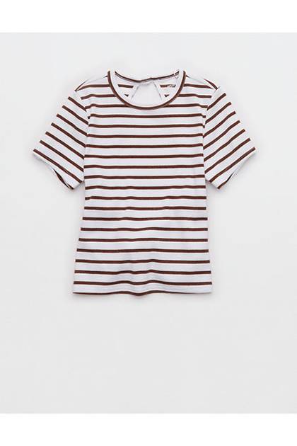 Aerie Twist Back Baby T-Shirt Universe