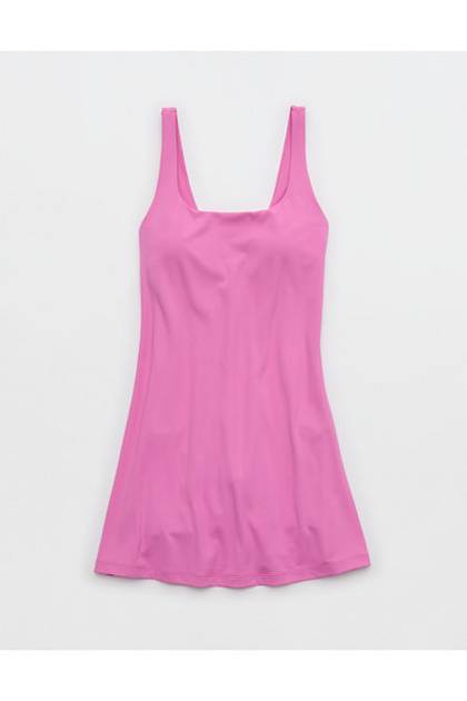 OFFLINE By Aerie Real Me Square Neck Mini Dress Sunset Purple
