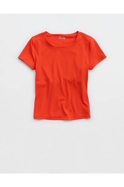 OFFLINE By Aerie Real Me XTRA T-Shirt Orange Flare