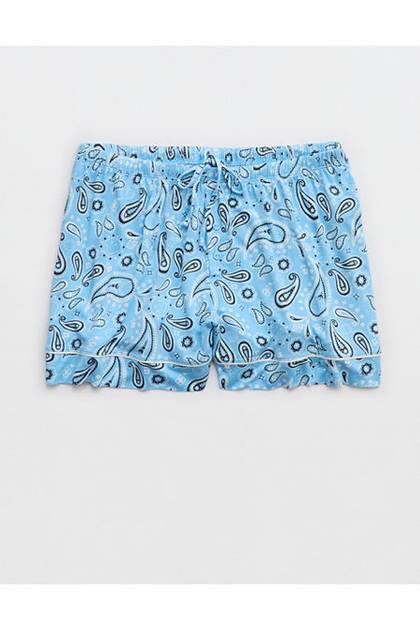Aerie | Smiley® Real Soft® Pajama Boxer Blue Plunge