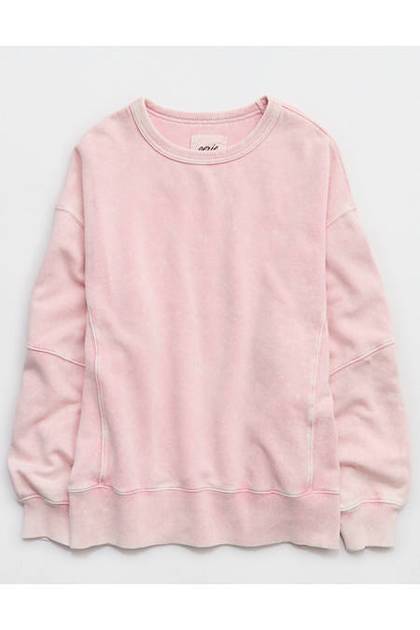Aerie Go-To Sweatshirt Club Pink