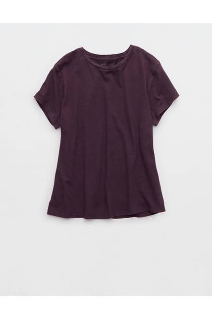 Aerie Vintage T-Shirt Deep Plum