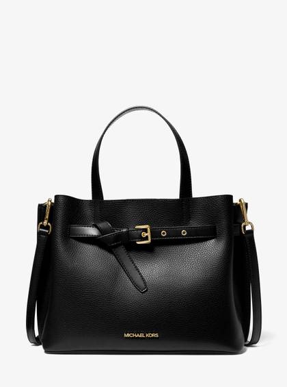 Emilia Large Pebbled Leather Satchel