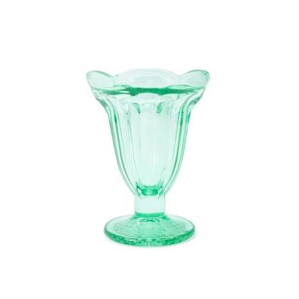 Glass Ice Cream Dish Green - Bullseye's Playground™