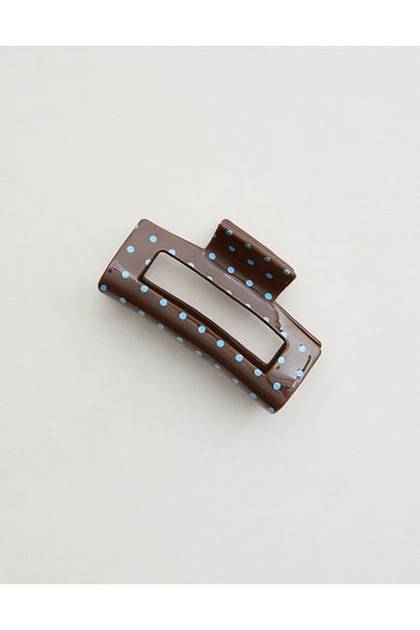 Aerie Large Rectangle Claw Clip Blue Mist